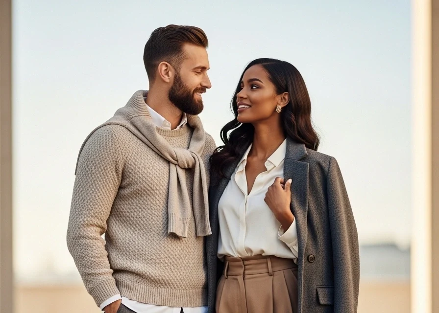 Couples in Luxury Outfits stock photos Pack