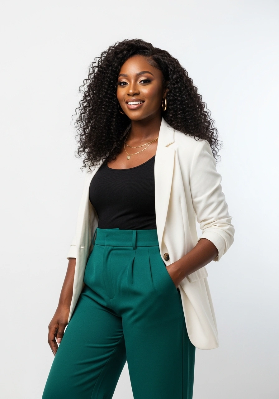 Woman hand in pocket