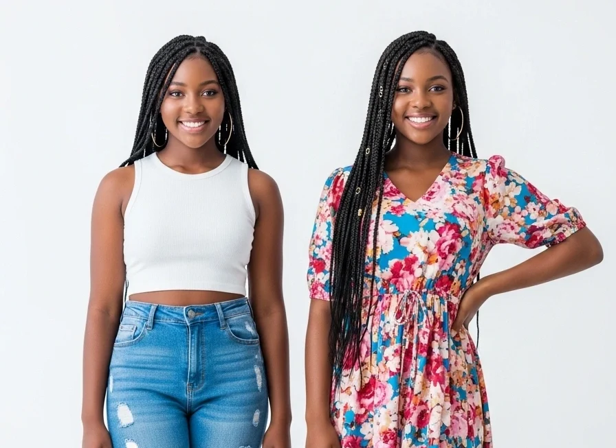 Ladies stock photos in Modern Outfits